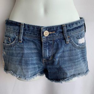 Hollister low rise short shorts jean size 3/26